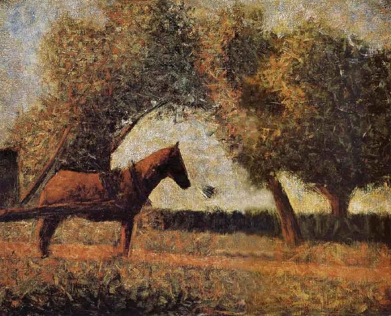 Georges Seurat The Harness Carriage